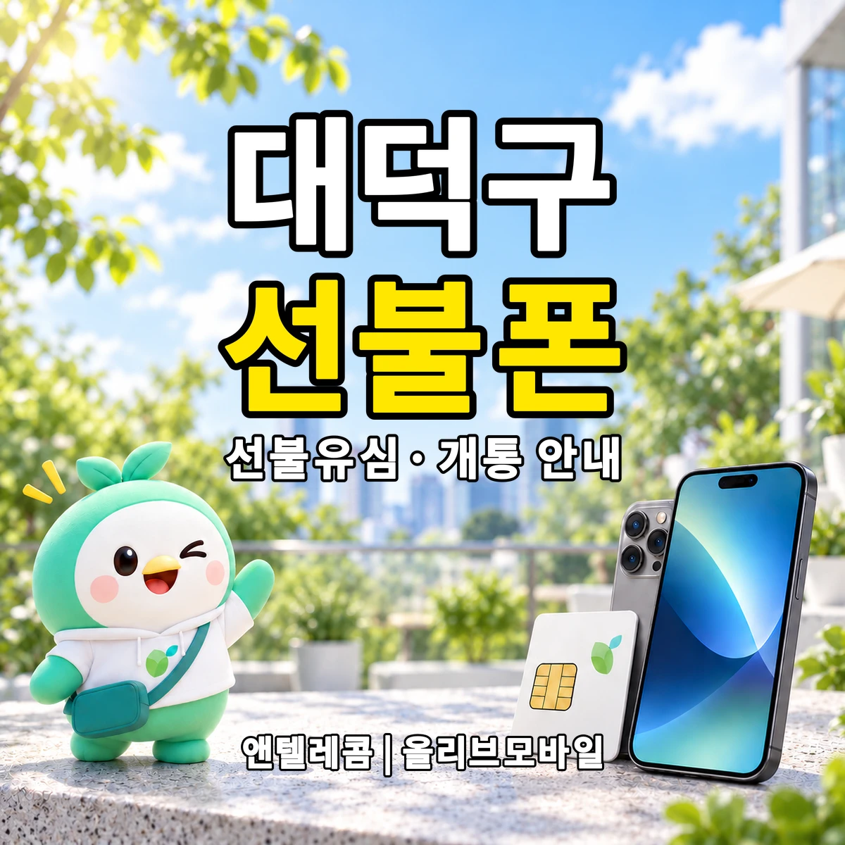 대전광역시 대덕구 선불폰·선불유심 개통 안내 이미지