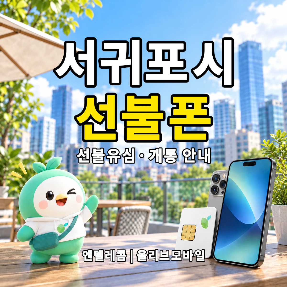 제주특별자치도 서귀포시 선불폰·선불유심 개통 안내 이미지
