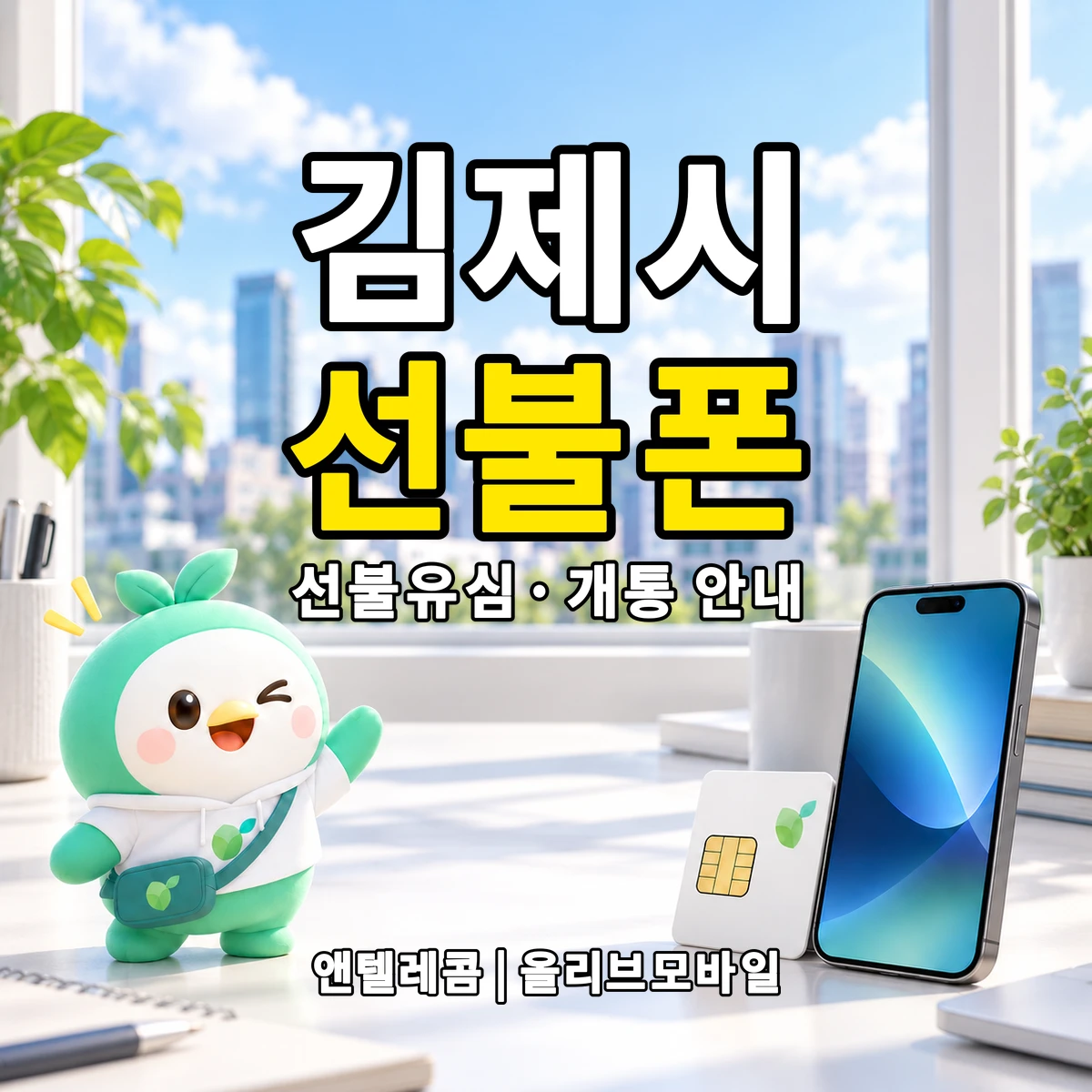 전북특별자치도 김제시 선불폰·선불유심 개통 안내 이미지
