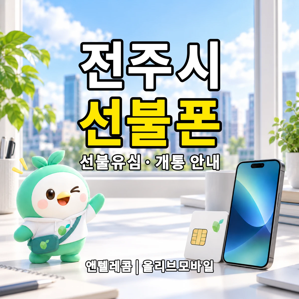 전북특별자치도 전주시 선불폰·선불유심 개통 안내 이미지